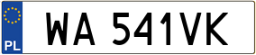 Trailer License Plate